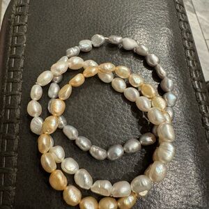 Elegant Fresh water Pearl Bracelet Set